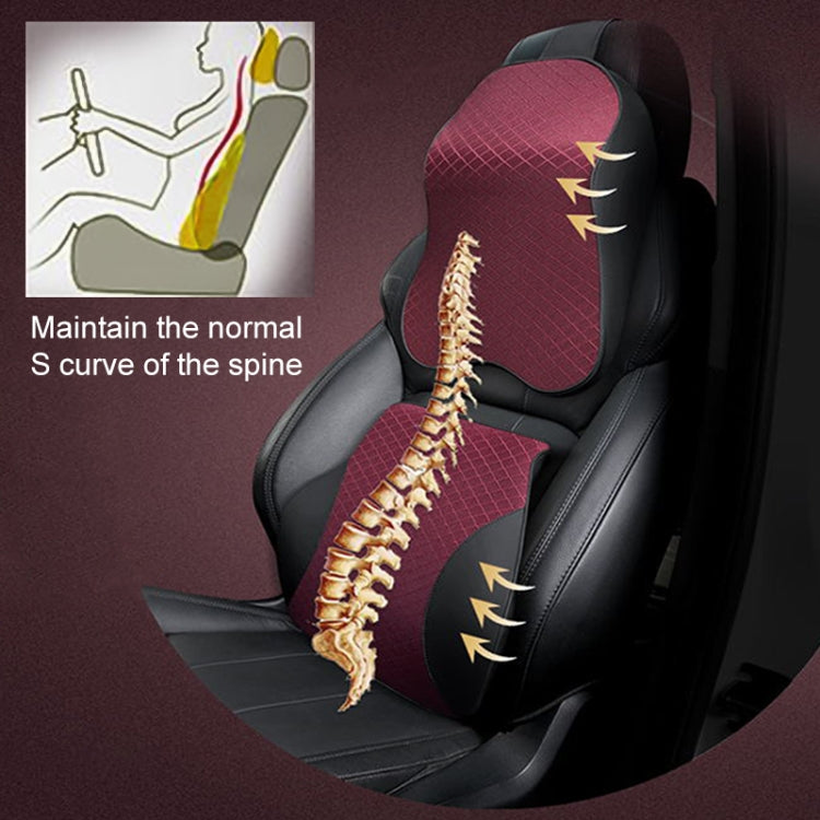 Four Seasons Breathable Memory Foam Car Neck Pillow Polyester Headrest (Black) - Seat Accessories by PMC TechLife | Online Shopping South Africa | PMC TechLife | Buy Now Pay Later Mobicred