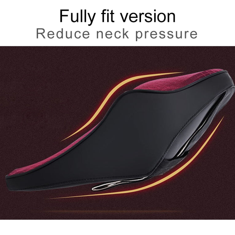 Four Seasons Breathable Memory Foam Car Neck Pillow Polyester Headrest (Coffee)
