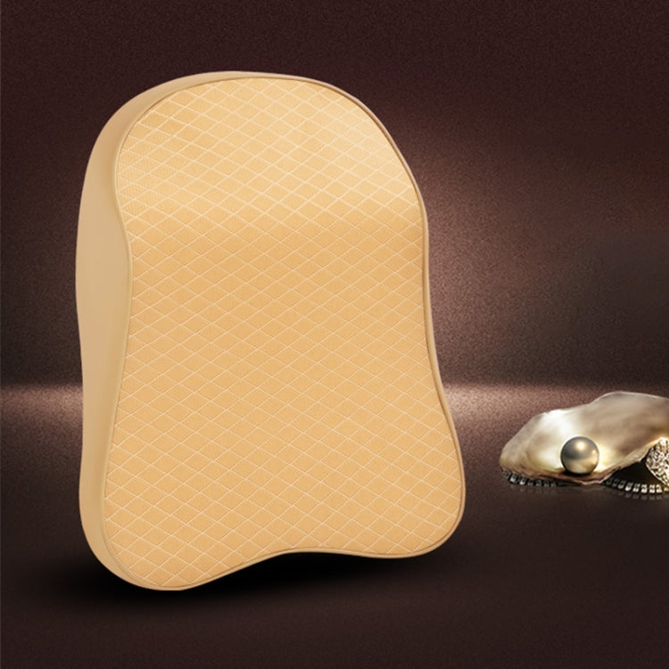 Four Seasons Breathable Memory Foam Car Neck Pillow Polyester Headrest (Beige) - Seat Accessories by PMC TechLife | Online Shopping South Africa | PMC TechLife | Buy Now Pay Later Mobicred