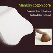 Four Seasons Breathable Memory Foam Car Lumbar Pillow Polyester Pillow (Coffee)
