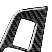 Car Carbon Fiber Door Window Lift Panel Decorative Sticker for BMW 5 Series G38 528Li / 530Li / 540Li 2018, Left Drive