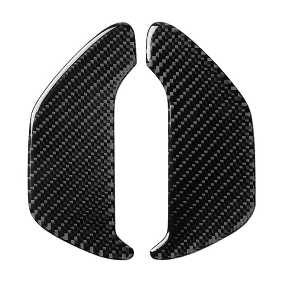 2 PCS Car Carbon Fiber Ashtray Panel Decorative Sticker for BMW 5 Series G38 528Li / 530Li / 540Li 2018