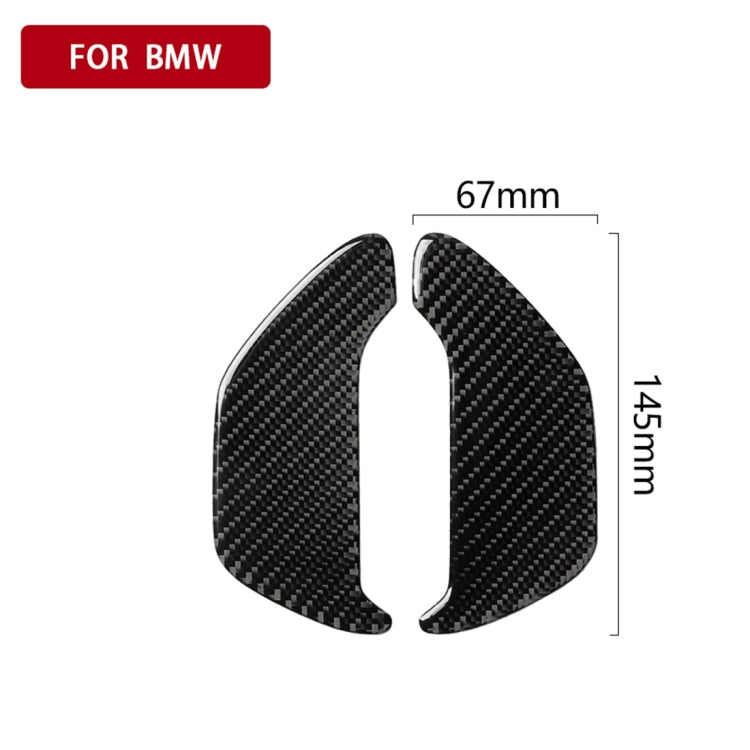 2 PCS Car Carbon Fiber Ashtray Panel Decorative Sticker for BMW 5 Series G38 528Li / 530Li / 540Li 2018 - Car Interior Mouldings by PMC Jewellery | Online Shopping South Africa | PMC Jewellery | Buy Now Pay Later Mobicred