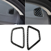 Car Carbon Fiber Instrument Air Vent Frame Decorative Sticker for BMW 5 Series G38 528Li / 530Li / 540Li 2018, Left Drive