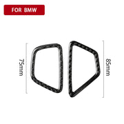 Car Carbon Fiber Instrument Air Vent Frame Decorative Sticker for BMW 5 Series G38 528Li / 530Li / 540Li 2018, Left Drive