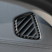 Car Carbon Fiber Instrument Air Vent Frame Decorative Sticker for BMW 5 Series G38 528Li / 530Li / 540Li 2018, Left Drive