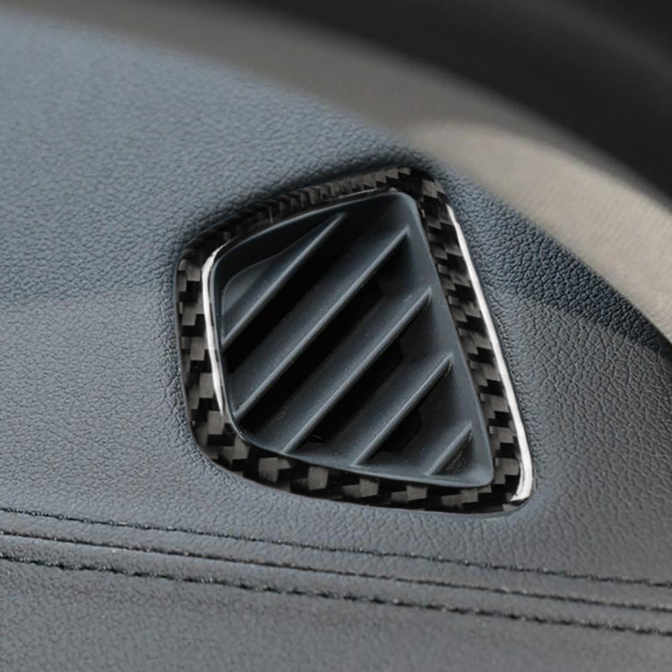Car Carbon Fiber Instrument Air Vent Frame Decorative Sticker for BMW 5 Series G38 528Li / 530Li / 540Li 2018, Left Drive