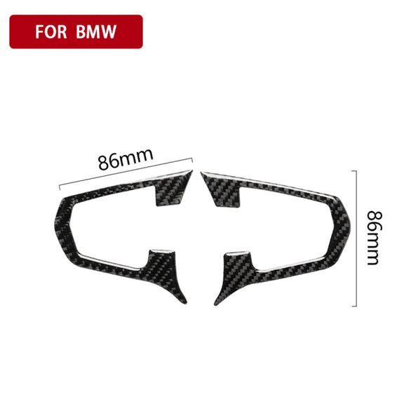 Car Carbon Fiber Steering Wheel Button Configuration A Decorative Sticker for BMW 5 Series G30/G38 X3 G01/G08