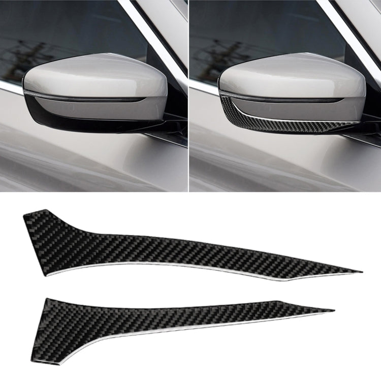2 PCS Car Carbon Fiber Rearview Mirror Bumper Strip Decorative Sticker for BMW G30 (2018-2019) / G11 (2016-2019), Right Drive without Lens - Anti Collision Sticker by PMC TechLife | Online Shopping South Africa | PMC TechLife | Buy Now Pay Later Mobicred