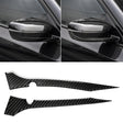2 PCS Car Carbon Fiber Rearview Mirror Bumper Strip Decorative Sticker for BMW G30 (2018-2019) / G11 (2016-2019), Right Drive with Camera - Anti Collision Sticker by PMC TechLife | Online Shopping South Africa | PMC TechLife | Buy Now Pay Later Mobicred