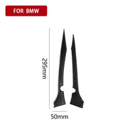 2 PCS Car Carbon Fiber Rearview Mirror Bumper Strip Decorative Sticker for BMW G30 (2018-2019) / G11 (2016-2019), Right Drive with Camera