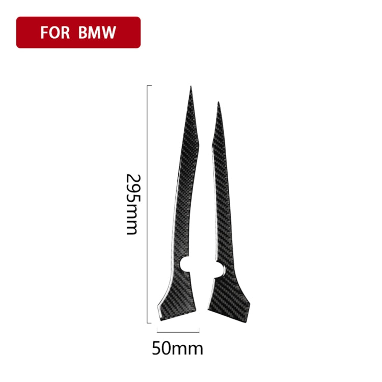 2 PCS Car Carbon Fiber Rearview Mirror Bumper Strip Decorative Sticker for BMW G30 (2018-2019) / G11 (2016-2019), Right Drive with Camera