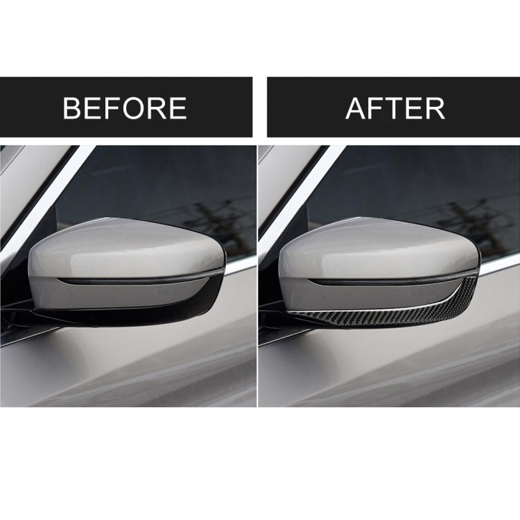 2 PCS Car Carbon Fiber Rearview Mirror Bumper Strip Decorative Sticker for BMW G30 (2018-2019) / G11 (2016-2019), Left Drive without Lens - Anti Collision Sticker by PMC TechLife | Online Shopping South Africa | PMC TechLife | Buy Now Pay Later Mobicred
