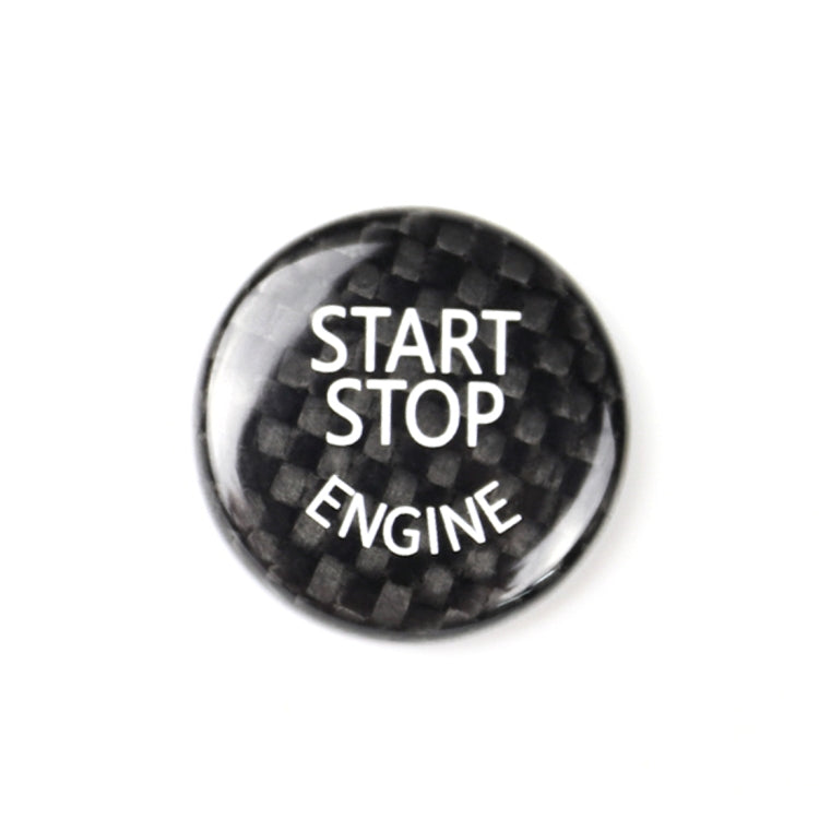 Car Engine Start Key Push Button Cover Trim Carbon Fiber Sticker Decoration for BMW F / G Chassis (Black) - Decoration Rings by PMC TechLife | Online Shopping South Africa | PMC TechLife | Buy Now Pay Later Mobicred