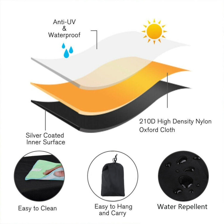 210D Oxford Cloth Water-resistant Sunscreen Scooter Tractor Car Cover, Size: XS