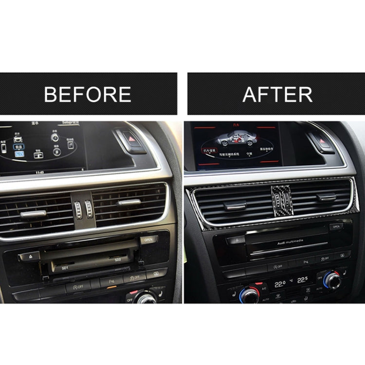 2 in 1 Car Carbon Fiber Air Conditioning Air Outlet Frame Decorative Sticker for Audi A4 B8 2009-2016 / A5 2008-2017 / Q5 2009-2017​, Left Drive - Car Interior Mouldings by PMC TechLife | Online Shopping South Africa | PMC TechLife | Buy Now Pay Later Mobicred
