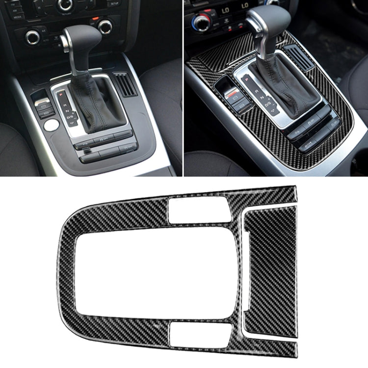 Car Carbon Fiber Gear Position Panel Decorative Sticker for Audi 2010-2018 Q5 / 2009-2016 A4L / 2009-2016 A5 - Car Interior Mouldings by PMC TechLife | Online Shopping South Africa | PMC TechLife | Buy Now Pay Later Mobicred