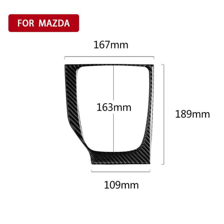 Car Carbon Fiber Left Drive Manual Gear Frame C Decorative Sticker for Mazda Axela 2017-2018 - Car Interior Mouldings by PMC TechLife | Online Shopping South Africa | PMC TechLife | Buy Now Pay Later Mobicred