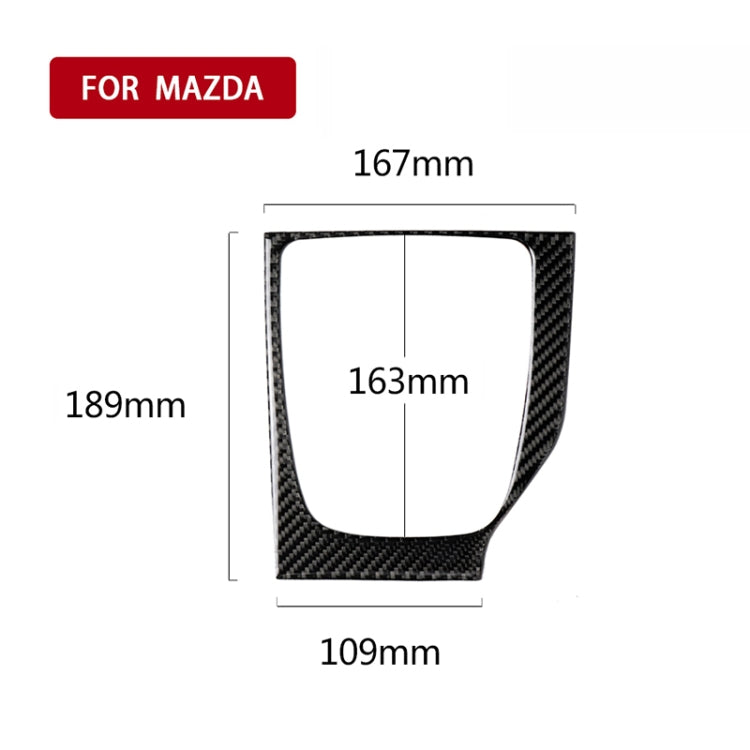 Car Carbon Fiber Right Drive Manual Gear Frame C Decorative Sticker for Mazda Axela 2017-2018 - Car Interior Mouldings by PMC TechLife | Online Shopping South Africa | PMC TechLife | Buy Now Pay Later Mobicred