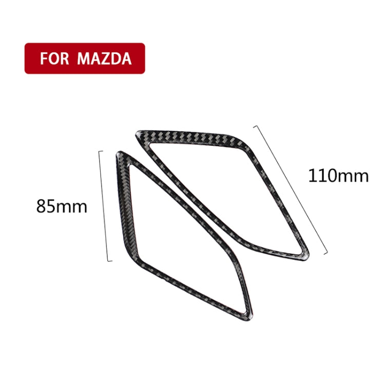 Car Carbon Fiber Instrument Air Outlet Decorative Sticker for Mazda Axela 2014 / 2017-2018 - Car Interior Mouldings by PMC Jewellery | Online Shopping South Africa | PMC Jewellery | Buy Now Pay Later Mobicred