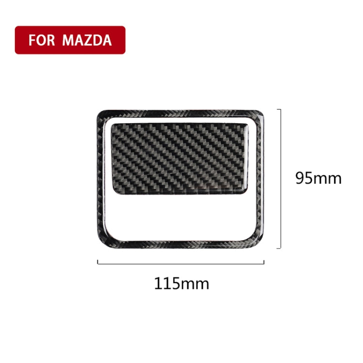 Car Carbon Fiber Front Passenger Seat Storage Box Decorative Sticker for Mazda Axela 2017-2018 - Car Interior Mouldings by PMC TechLife | Online Shopping South Africa | PMC TechLife | Buy Now Pay Later Mobicred