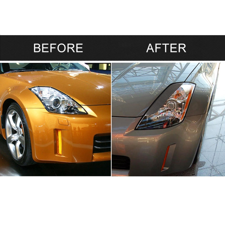 Car Carbon Fiber Light Eyebrow for 2003-2009 Nissan 350Z All Models - Lamp Decoration by PMC TechLife | Online Shopping South Africa | PMC TechLife | Buy Now Pay Later Mobicred