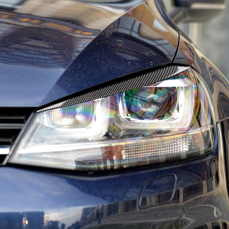 Car Carbon Fiber Light Eyebrow for Volkswagen Golf 7 - Lamp Decoration by PMC TechLife | Online Shopping South Africa | PMC TechLife | Buy Now Pay Later Mobicred