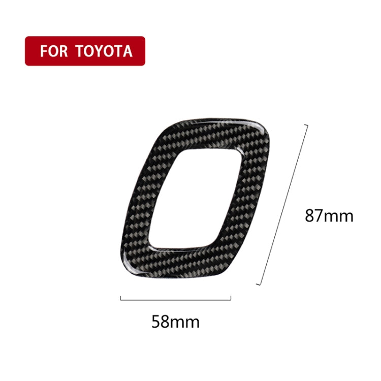 Car Carbon Fiber Seat Adjustment Decorative Sticker for Toyota Eighth Generation Camry 2018-2019, Left Drive - Car Interior Mouldings by PMC TechLife | Online Shopping South Africa | PMC TechLife | Buy Now Pay Later Mobicred