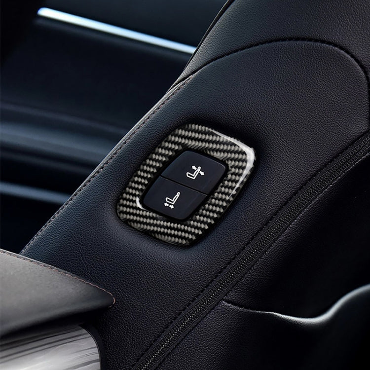 Car Carbon Fiber Seat Adjustment Decorative Sticker for Toyota Eighth Generation Camry 2018-2019, Left Drive - Car Interior Mouldings by PMC TechLife | Online Shopping South Africa | PMC TechLife | Buy Now Pay Later Mobicred