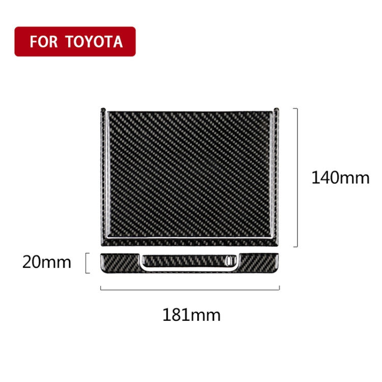 4 in 1 Car Carbon Fiber Storage Box Decorative Sticker for Toyota Eighth Generation Camry 2018-2019 - Car Interior Mouldings by PMC TechLife | Online Shopping South Africa | PMC TechLife | Buy Now Pay Later Mobicred