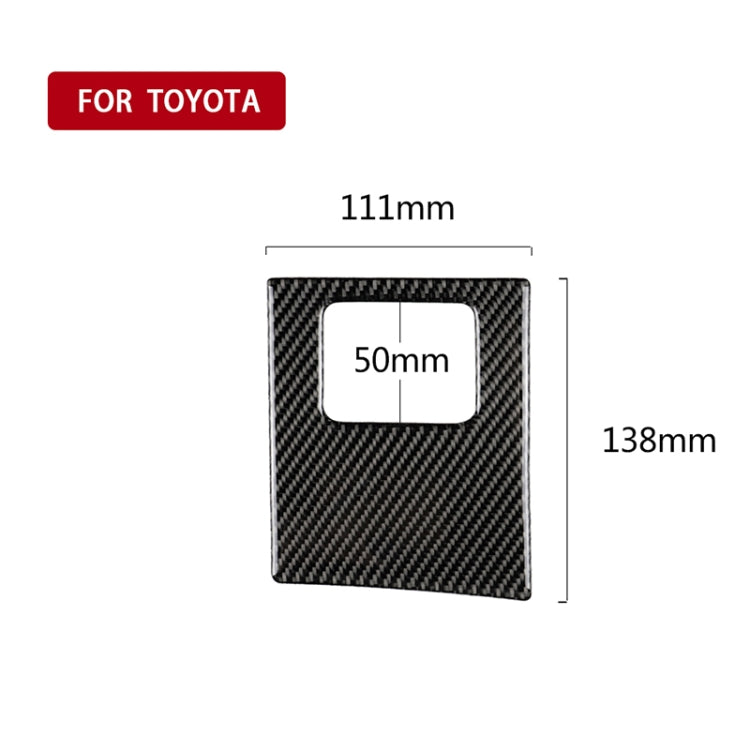 Car Carbon Fiber Main Driving Storage Box Decorative Sticker for Toyota Eighth Generation Camry 2018-2019, Left Drive - Car Interior Mouldings by PMC TechLife | Online Shopping South Africa | PMC TechLife | Buy Now Pay Later Mobicred