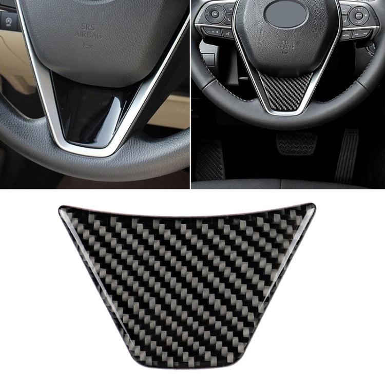 Car Carbon Fiber Steering Wheel Decorative Sticker for Toyota Eighth Generation Camry 2018-2019 - Car Interior Mouldings by PMC TechLife | Online Shopping South Africa | PMC TechLife | Buy Now Pay Later Mobicred