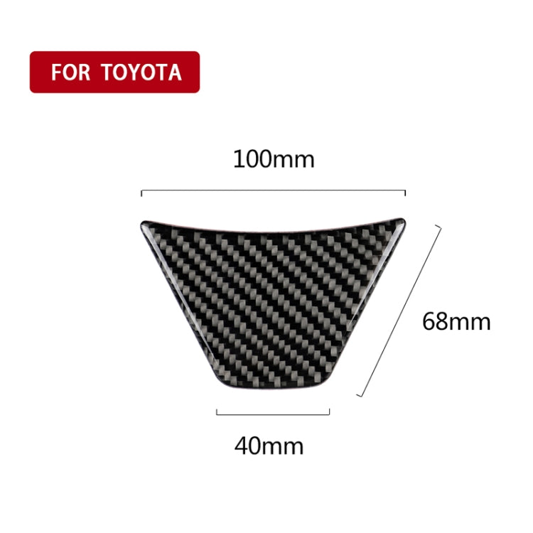 Car Carbon Fiber Steering Wheel Decorative Sticker for Toyota Eighth Generation Camry 2018-2019 - Car Interior Mouldings by PMC TechLife | Online Shopping South Africa | PMC TechLife | Buy Now Pay Later Mobicred