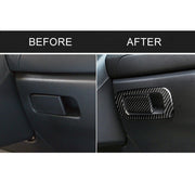 Car Carbon Fiber Storage Box Switch Decorative Sticker for Honda Tenth Generation Civic 2016-2019, Left Drive