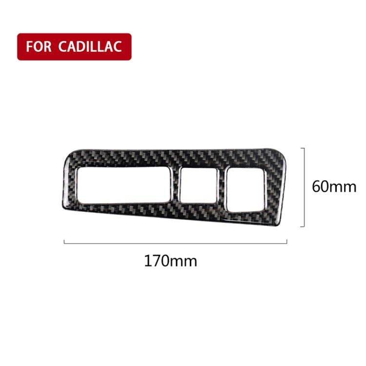 Car Carbon Fiber Headlight Switch Frame Decorative Sticker for Cadillac XT5 2016-2017, High Version, Left Drive - Car Interior Mouldings by PMC Jewellery | Online Shopping South Africa | PMC Jewellery | Buy Now Pay Later Mobicred