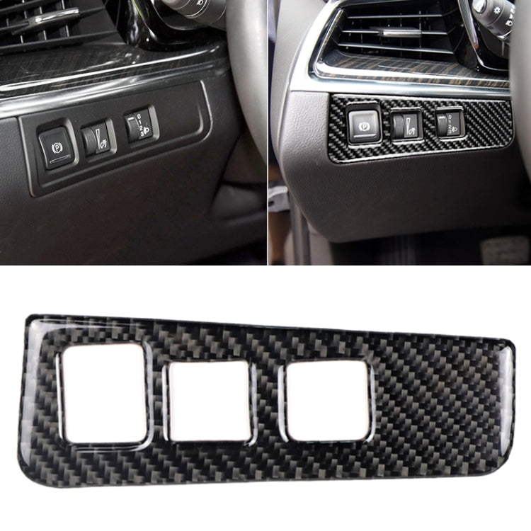 Car Carbon Fiber Headlight Switch Frame Decorative Sticker for Cadillac XT5 2016-2017, Low Version, Left Drive - Car Interior Mouldings by PMC Jewellery | Online Shopping South Africa | PMC Jewellery | Buy Now Pay Later Mobicred