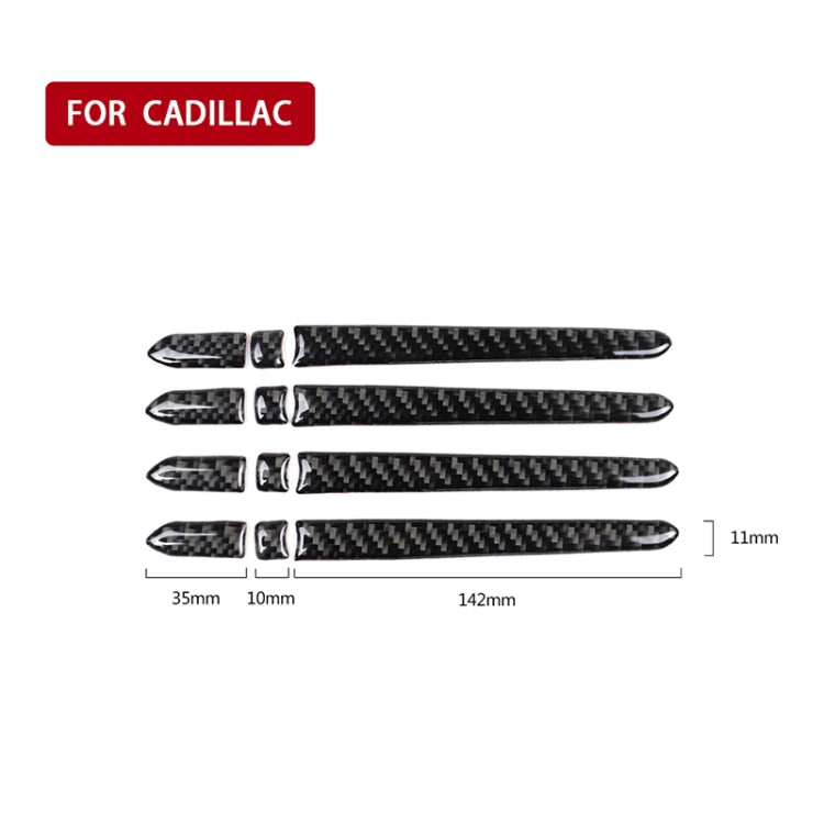 Car Carbon Fiber Outside Door Handle Decorative Sticker for Cadillac XT5 2016-2017 - Decorative Sticker by PMC TechLife | Online Shopping South Africa | PMC TechLife | Buy Now Pay Later Mobicred