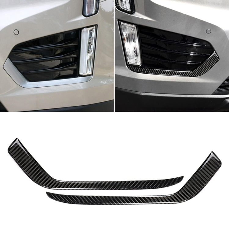 Car Carbon Fiber Front Fog Light Decorative Stripe for Cadillac XT5 2016-2017, Left Drive - Car Interior Mouldings by PMC TechLife | Online Shopping South Africa | PMC TechLife | Buy Now Pay Later Mobicred