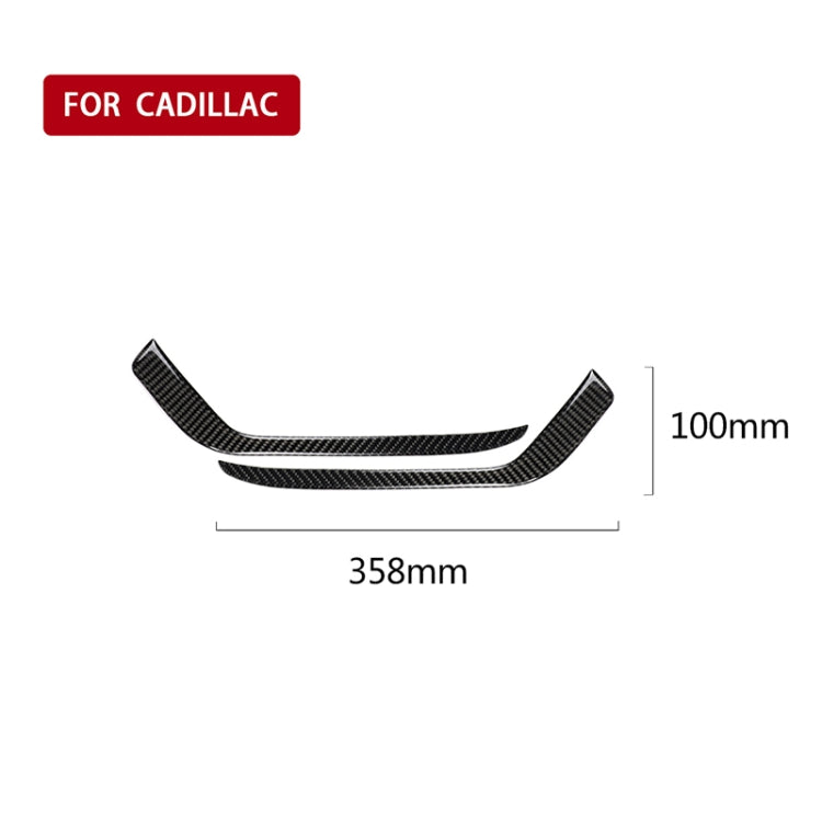 Car Carbon Fiber Front Fog Light Decorative Stripe for Cadillac XT5 2016-2017, Left Drive - Car Interior Mouldings by PMC TechLife | Online Shopping South Africa | PMC TechLife | Buy Now Pay Later Mobicred