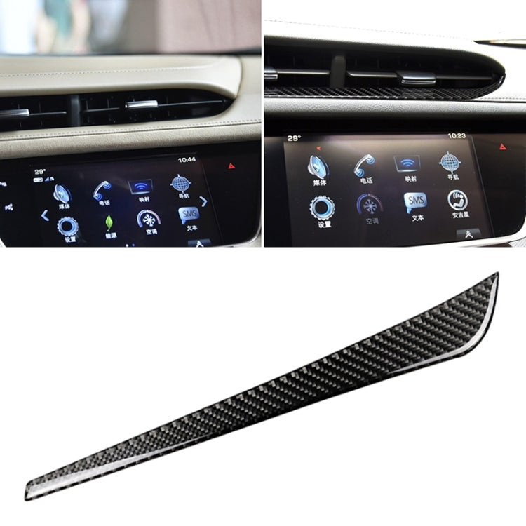 Car Carbon Fiber Middle Air Outlet Decorative Sticker for Cadillac XT5 2016-2017, Left Drive - Car Interior Mouldings by PMC TechLife | Online Shopping South Africa | PMC TechLife | Buy Now Pay Later Mobicred