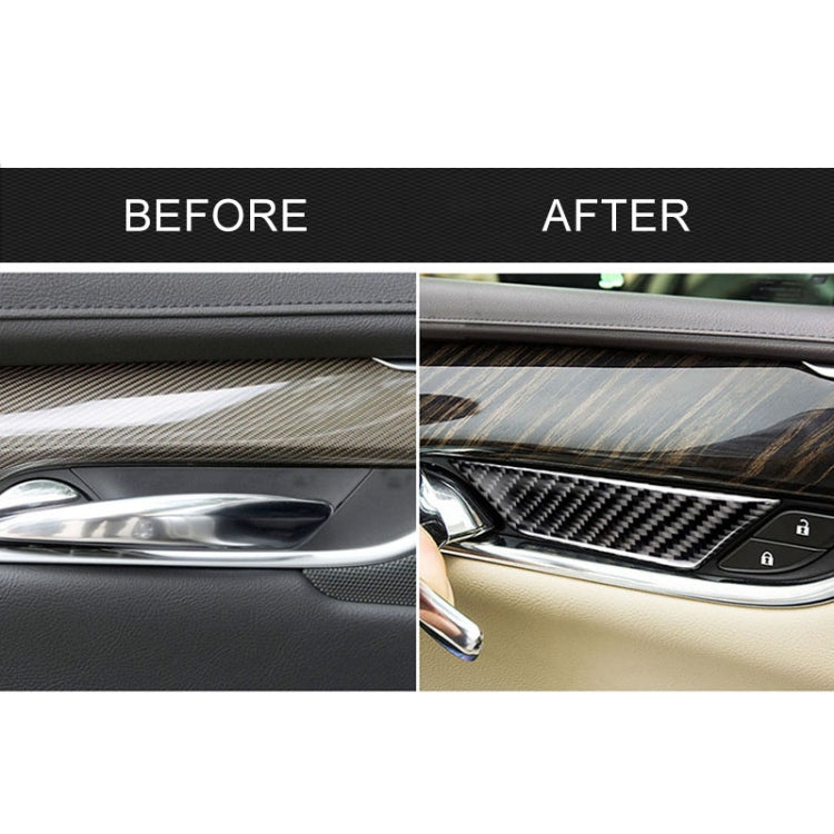 Car Carbon Fiber Door Inner Wrist Decorative Sticker for Cadillac XT5 2016-2017 - Car Interior Mouldings by PMC TechLife | Online Shopping South Africa | PMC TechLife | Buy Now Pay Later Mobicred