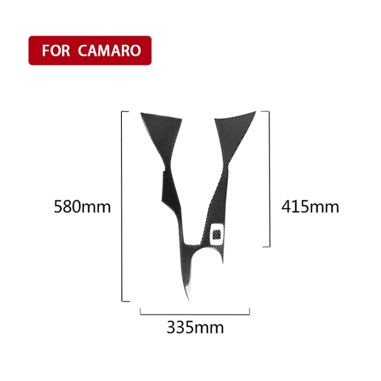 2 in 1 Car Carbon Fiber Central Control Gear Outer Frame Decorative Sticker for Chevrolet Camaro 2017-2019 - Car Interior Mouldings by PMC TechLife | Online Shopping South Africa | PMC TechLife | Buy Now Pay Later Mobicred