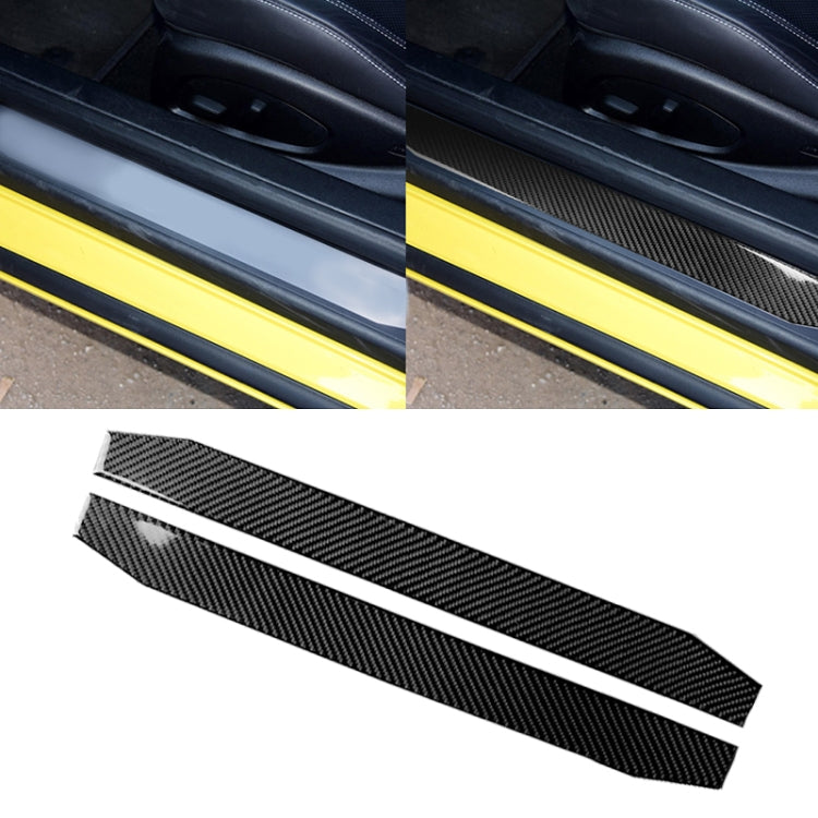 2 PCS Car Carbon Fiber Welcome Pedal Decorative Sticker for Chevrolet Camaro 2017-2019 - Car Interior Mouldings by PMC TechLife | Online Shopping South Africa | PMC TechLife | Buy Now Pay Later Mobicred