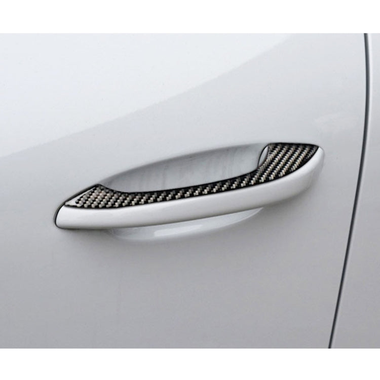 4 PCS Carbon Fiber Car Outside Door Handle Decorative Sticker for Porsche Macan - Decorative Strip by PMC TechLife | Online Shopping South Africa | PMC TechLife | Buy Now Pay Later Mobicred