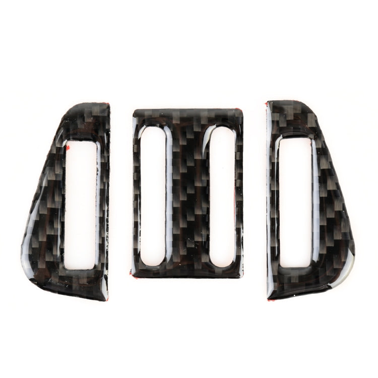 Carbon Fiber Car Air Outlet Decorative Sticker for Jaguar F-PACE 2016-2020 - Car Interior Mouldings by PMC Jewellery | Online Shopping South Africa | PMC Jewellery | Buy Now Pay Later Mobicred