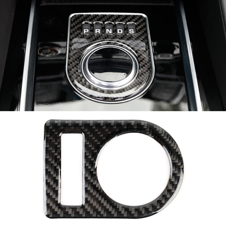 Carbon Fiber Car Gear Display Decorative Sticker for Jaguar F-PACE 2016-2020 - Car Interior Mouldings by PMC TechLife | Online Shopping South Africa | PMC TechLife | Buy Now Pay Later Mobicred