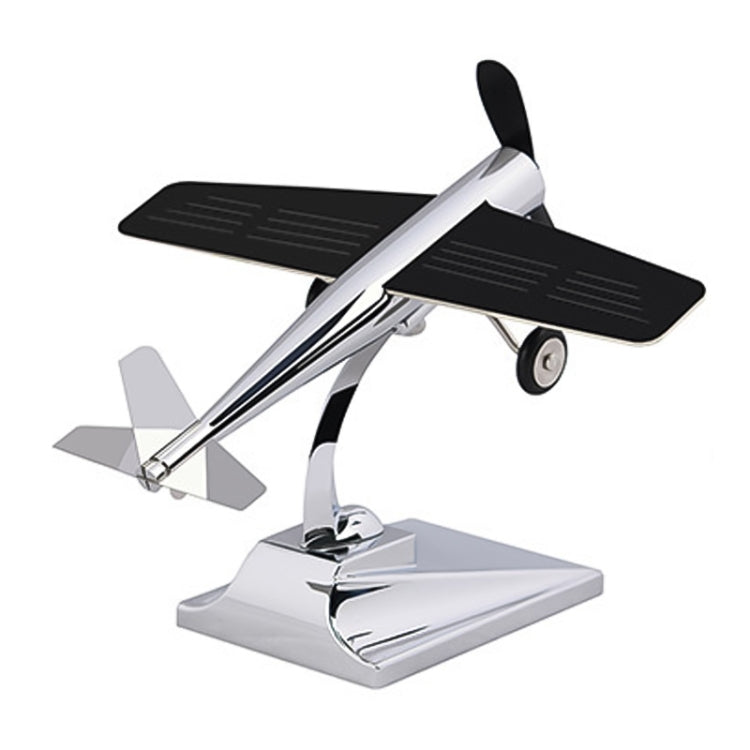 Car Interior Decoration Accessories Aircraft Model Ornaments Propeller Rotating Solar Energy Ornament (Silver) - Ornaments by PMC TechLife | Online Shopping South Africa | PMC TechLife | Buy Now Pay Later Mobicred