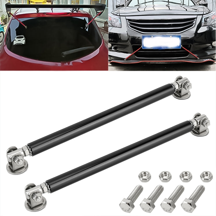 2 PCS Car Modification Adhesive Surrounded Rod Lever Front and Rear Bars Fixed Front Lip Back Shovel, Length: 15cm(Black) - Trunk & Bumper Accessories by PMC TechLife | Online Shopping South Africa | PMC TechLife | Buy Now Pay Later Mobicred