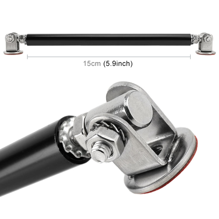 2 PCS Car Modification Adhesive Surrounded Rod Lever Front and Rear Bars Fixed Front Lip Back Shovel, Length: 15cm(Black) - Trunk & Bumper Accessories by PMC TechLife | Online Shopping South Africa | PMC TechLife | Buy Now Pay Later Mobicred
