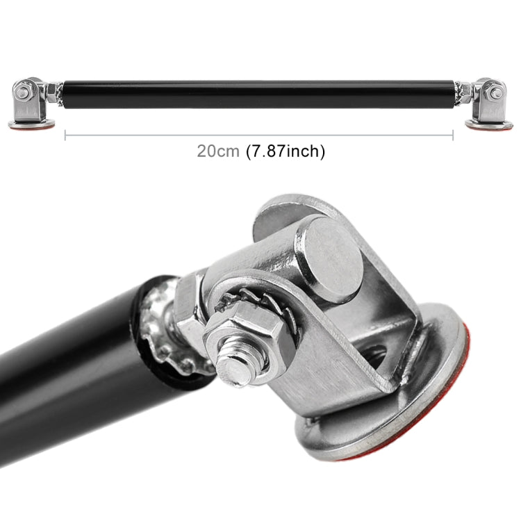 2 PCS Car Modification Adhesive Surrounded Rod Lever Front and Rear Bars Fixed Front Lip Back Shovel, Length: 20cm(Black) - Trunk & Bumper Accessories by PMC TechLife | Online Shopping South Africa | PMC TechLife | Buy Now Pay Later Mobicred